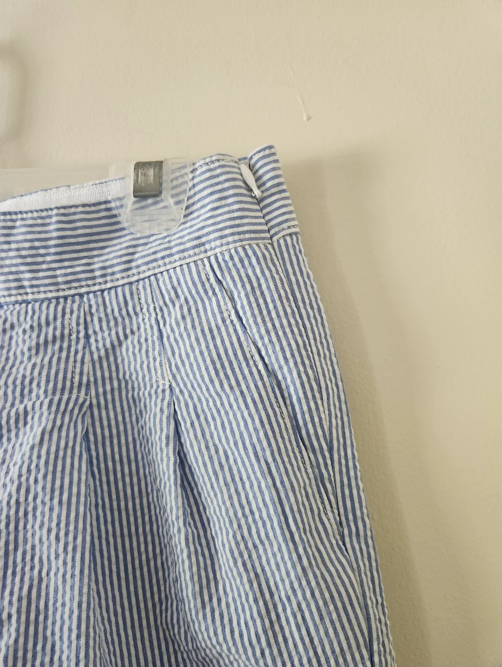 J Crew Blue Striped Chino Shorts